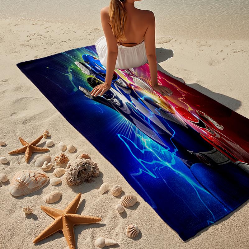 Rangers Team-up Beach Towel, Super Soft Microfiber, Gift for Her/Him, Birthday, for Pool, Beach, Travel, Home Decor Fan gifts