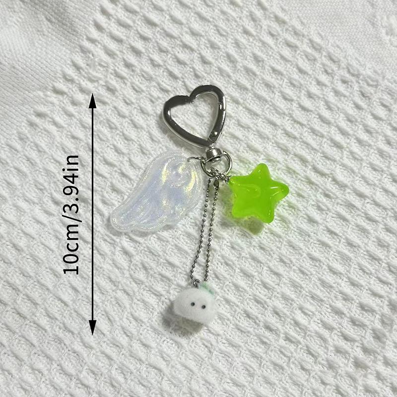 Y2K Ästhetik Engelsflügel Stern Hase Schlüsselanhänger Trendiger Girly Schlüsselanhänger Handy Lanyard Taschenanhänger Schlüsselzubehör