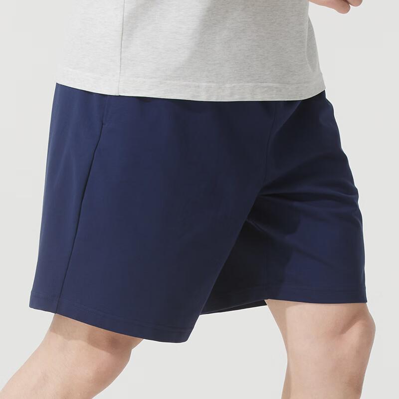 Skechers Comfort Sports Series Fashion Comfortable Breathable Knitted Casual Shorts Men shorts Navy-Blue P225M037-00DU