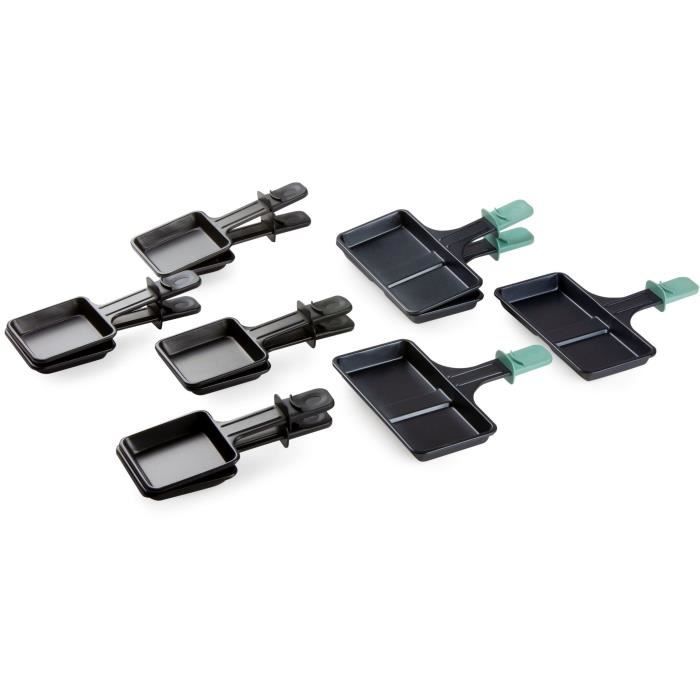 DOMO DO9246G - Appareil à raclette-grill Bamboo - 1200W - 3 niveaux - 8 personnes - Résistance acier inoxydable