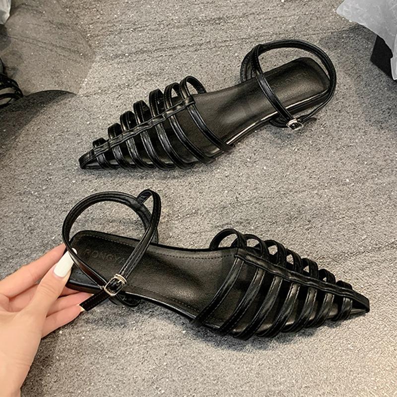 Pointed Toe Women Sandals Sexy Shoes Designer New Woman 2025 New Brand Casual Slides Luxury Dress Sandalias De Mujer