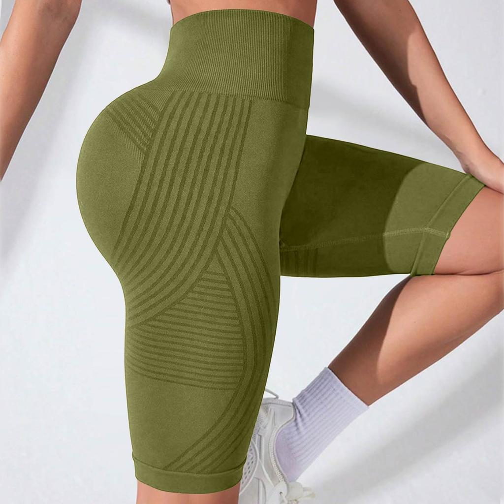 Lässige, nahtlose Hip-Lifting-Fitnesshose für Damen mit enger Passform und hoher Taille, Seech Hip Yoga Pants