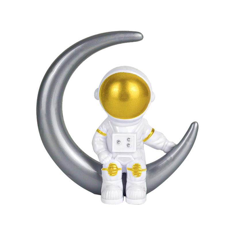 Outer Space Cake Topper Children Kids Birth Party Decor Astronaut Cakes Ornament Spaceman Universe Birthday Cake Decoration