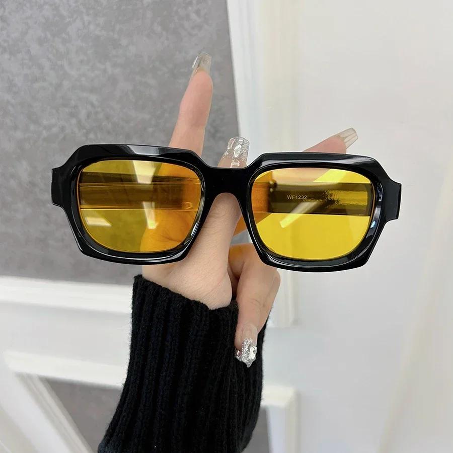 Classic Square Sunglasses Fashion Women Men Retro Stylish Glasses Casual Minimalist Female Male