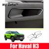 For Great Wall Haval H3 X-DOG 2024 2025  Carbon Fiber Car Center Control Panel Steering Wheel Trim Sticker Accessories