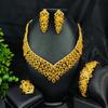Set de Colier, Cercei, Inel, Brățară Vietnameză Placat cu Aur pentru Nuntă Bijuterii de Nuntă Atmosferice
