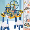 6688-Z Children'S Multi-Functional Particle Building Block Game Table Assembly Puzzle Learning Storage Toy