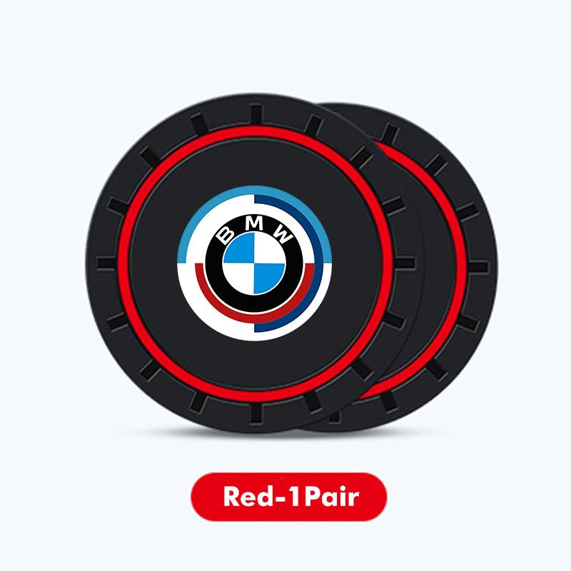 Silicone Coaster Car Cup Mat Non-Slip Waterproof Slot Pads For BMW X3 X5 M5 M3 E46 E90 E60 F10 E39 F30 E36 G30 E87 E70 ZAH5