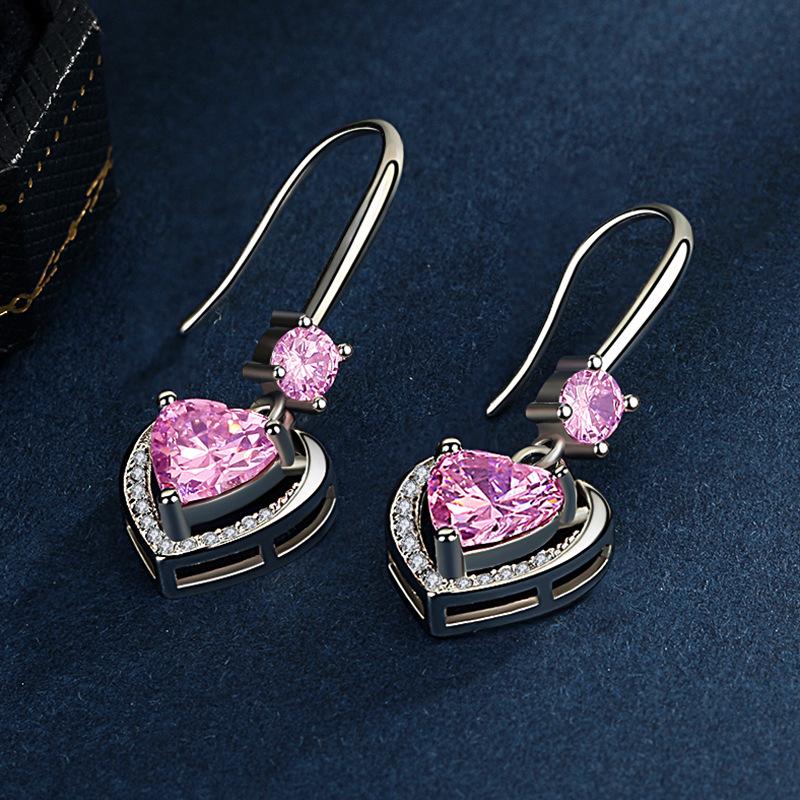 Lindon Kolczyki ze stopu miedzi z cyrkoniami Kolczyki wiszące dla kobiet Prezenty weselne