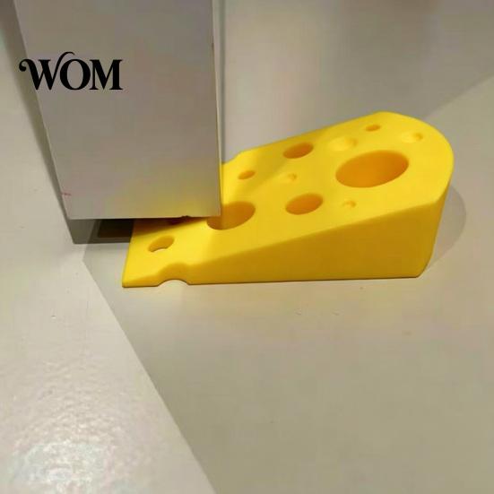 Möbelschutz Türstopper 3D-gedruckter Käse Türstopper, Rutschfester Türstopper, Stabile Basis Keilstopper Keil, Schützt Wände Möbel,