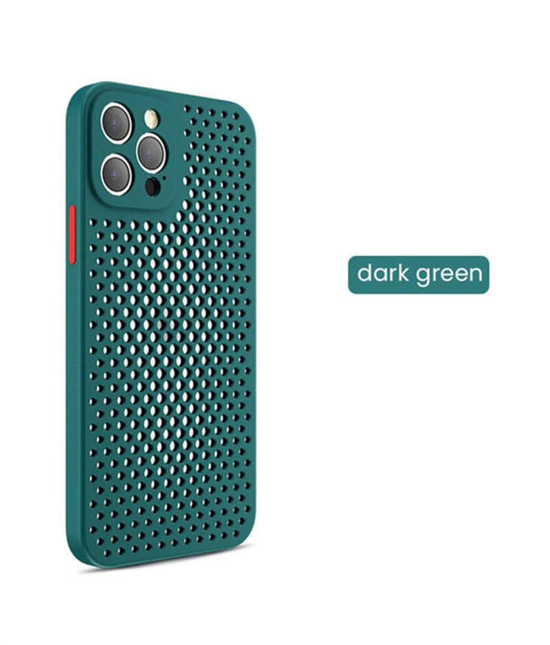 Warmteafvoer Ademend Koelhoesje Voor iPhone 16 15 14 13 12 11 Pro Max XR XS Max X 7 8P 6s 14 15 Plus Zachte Siliconen Schokbestendige Bumperhoes
