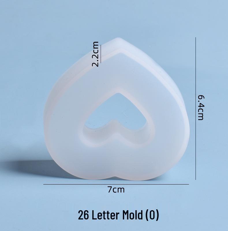 Crystal Epoxy Silicone Molds: 26 English Letters for Creative DIY Ornaments and Decorations