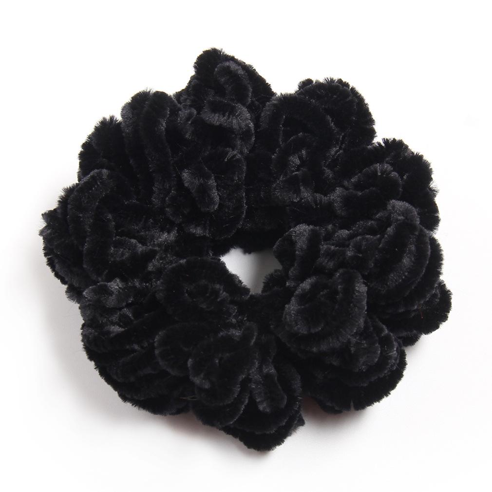 Ethnic Wool Knitted Scrunchies: Spring & Autumn Style Hair Accessories for Women