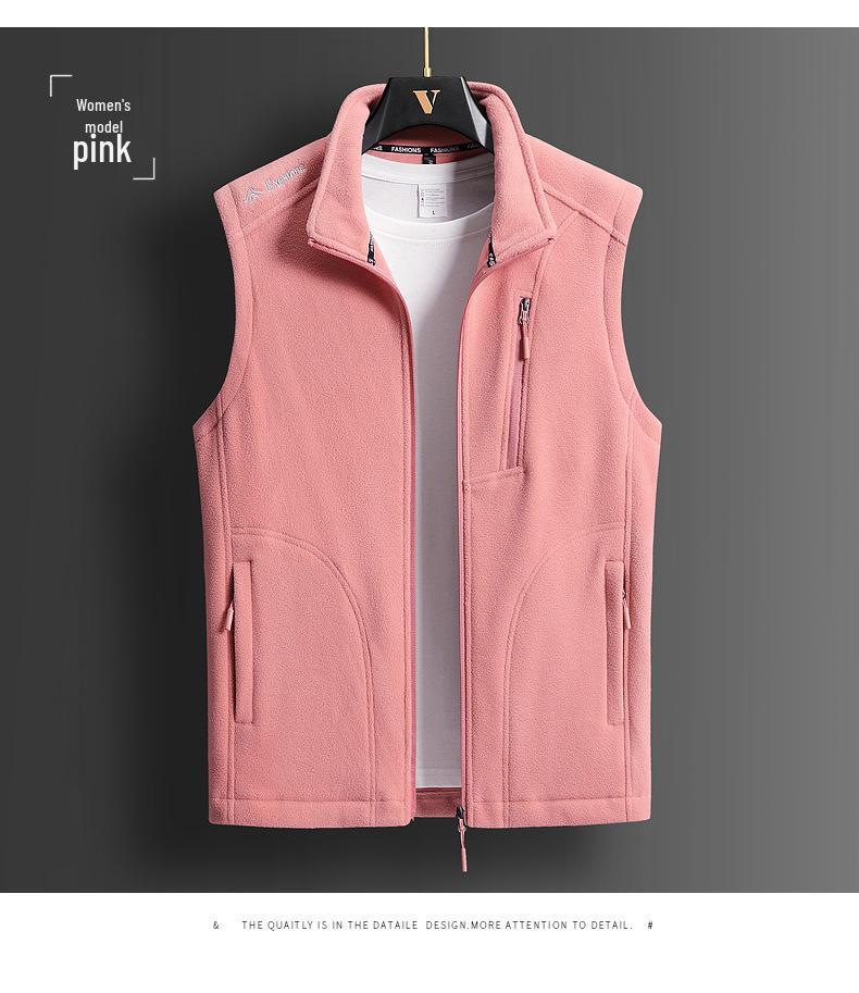 

Унісекс Зимовий Флісовий Жилет Великого Розміру - Теплий Безрукавний Верхній Одяг для Занять Спортом на Відкритому Повітрі зі Стійкою L