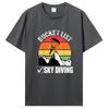 Funny Bucket List Sky Diving Vintage Skydiver Skydiving Parachute T Shirts Streetwear Short Sleeve Birthday Gifts Clothes Tees