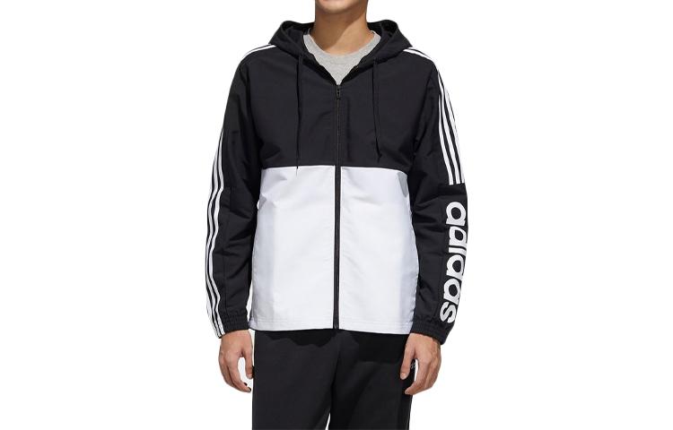 Adidas Jackets Men s Black White Hooded Moderate Other FL8627 S