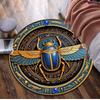 Egyptian symbolism Compass Circular Rug - Office Decorative Carpet For Living Room Bedroom Door Mat Floor Rug Computer Chair Area Rug