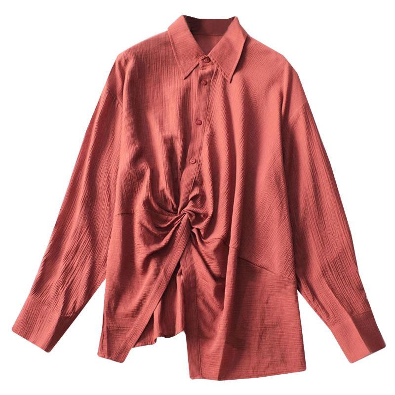 Autumn Long Sleeve Mid-Length Women's Shirt