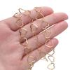 1Meter Stainless Steel Never Fade Hollow Heart Chains Link Handmade DIY Necklace Bracelet Anklets Jewelry Making Supplies