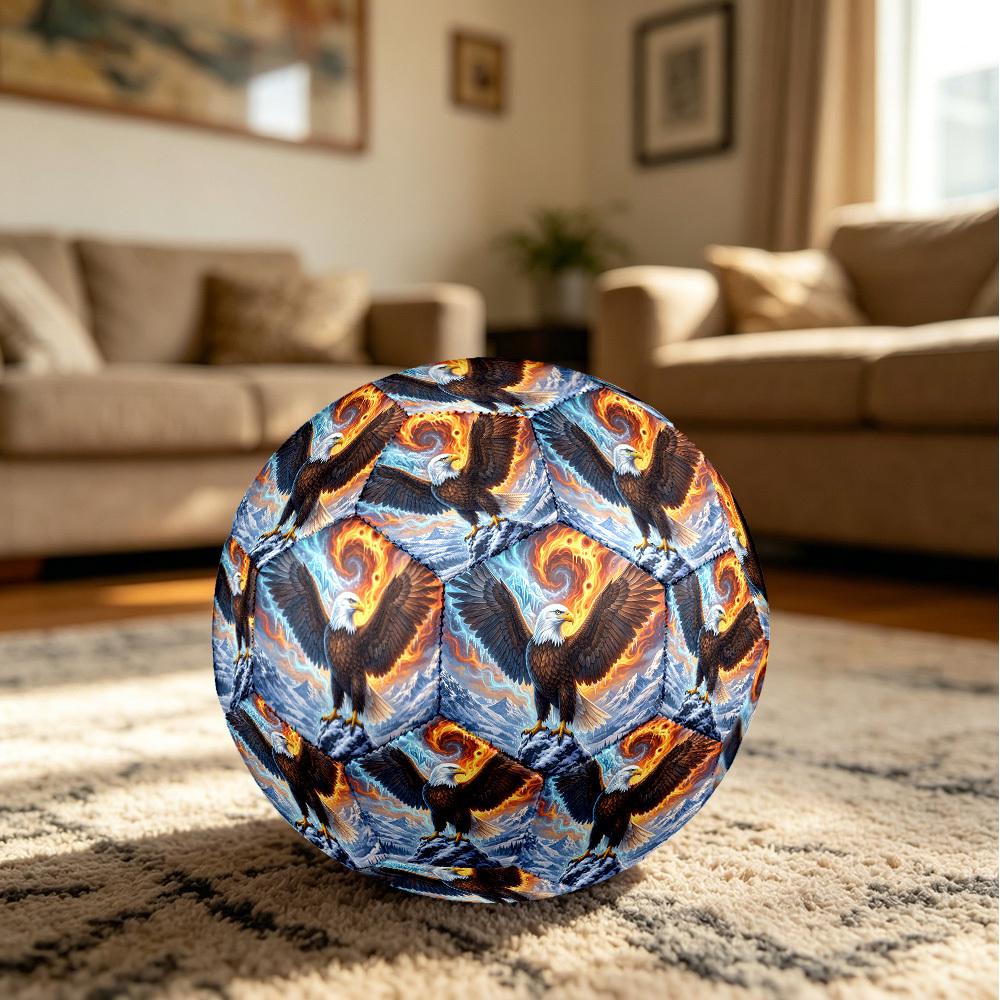 1pc Eagle Flames Durable Size 5 Soccer Ball Professional Match Training Football Indoor &Outdoor Sports Ball P60155