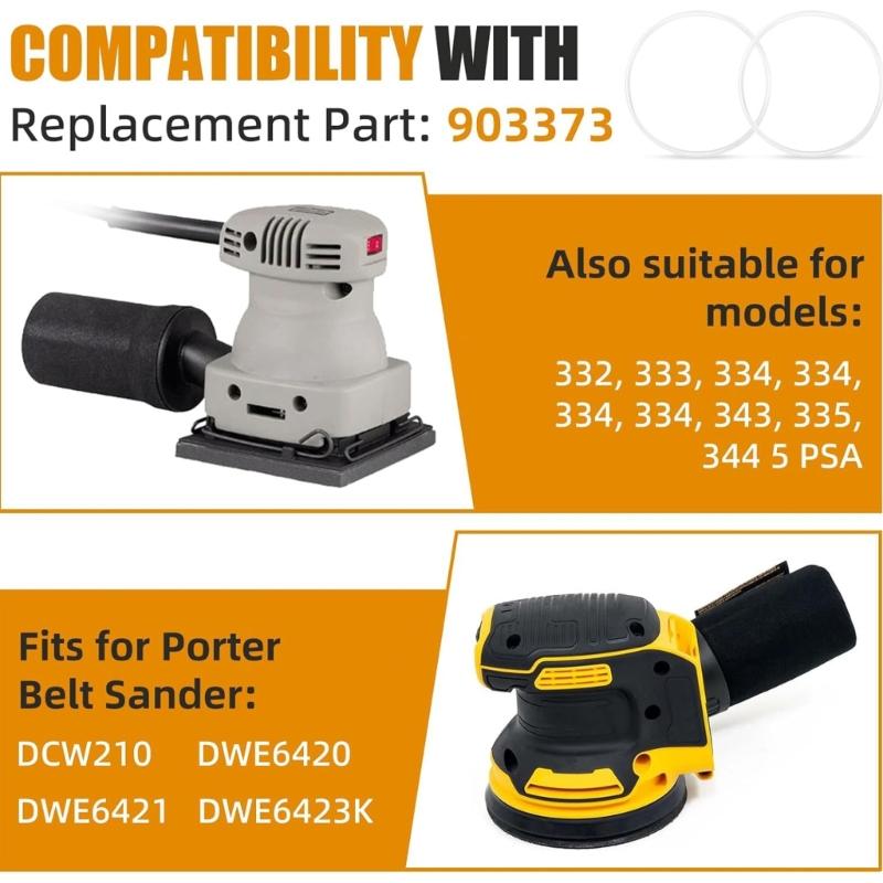 2Pcs Rubber Drive Belts Great Suit For Multiple Series Sanders Machine Cable Tool Sanding Machine Belts Replacement