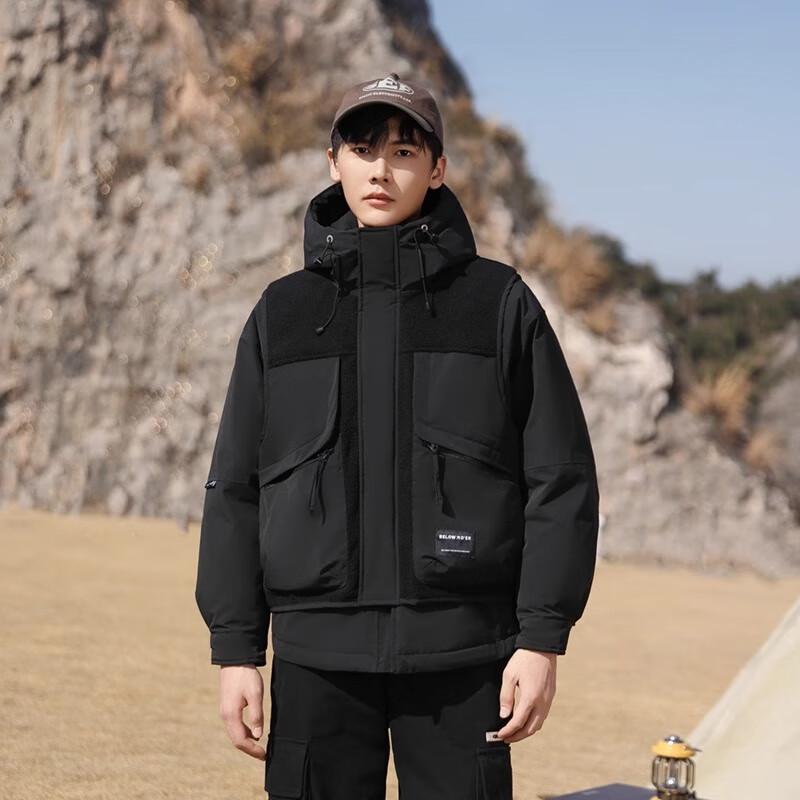 

YAYA 2024 Унисекс Легкая Пуховая Куртка для Активного Отдыха с Флисовыми Вставками L