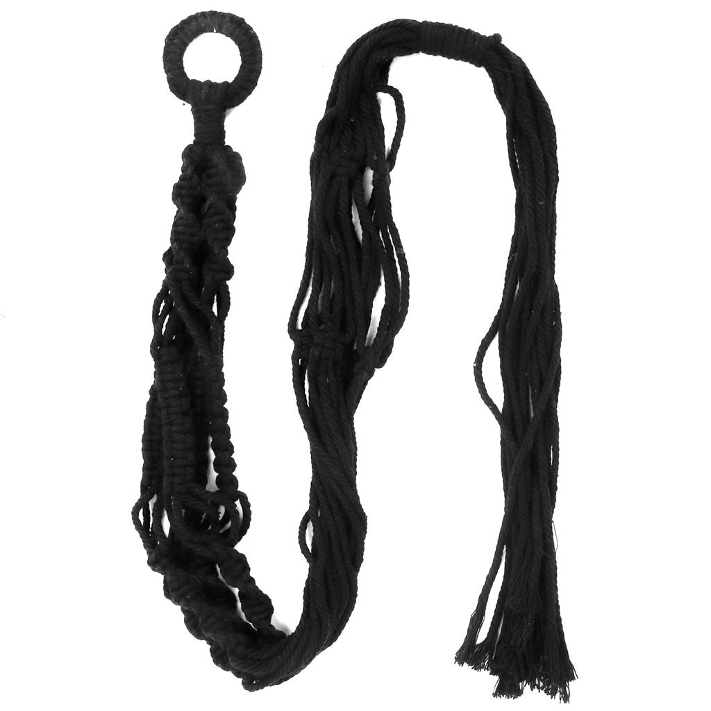 Bavlněný kroucený provazový závěs na rostliny Závěsný květináč Dekorativní držák na květináč Domácí dekorace