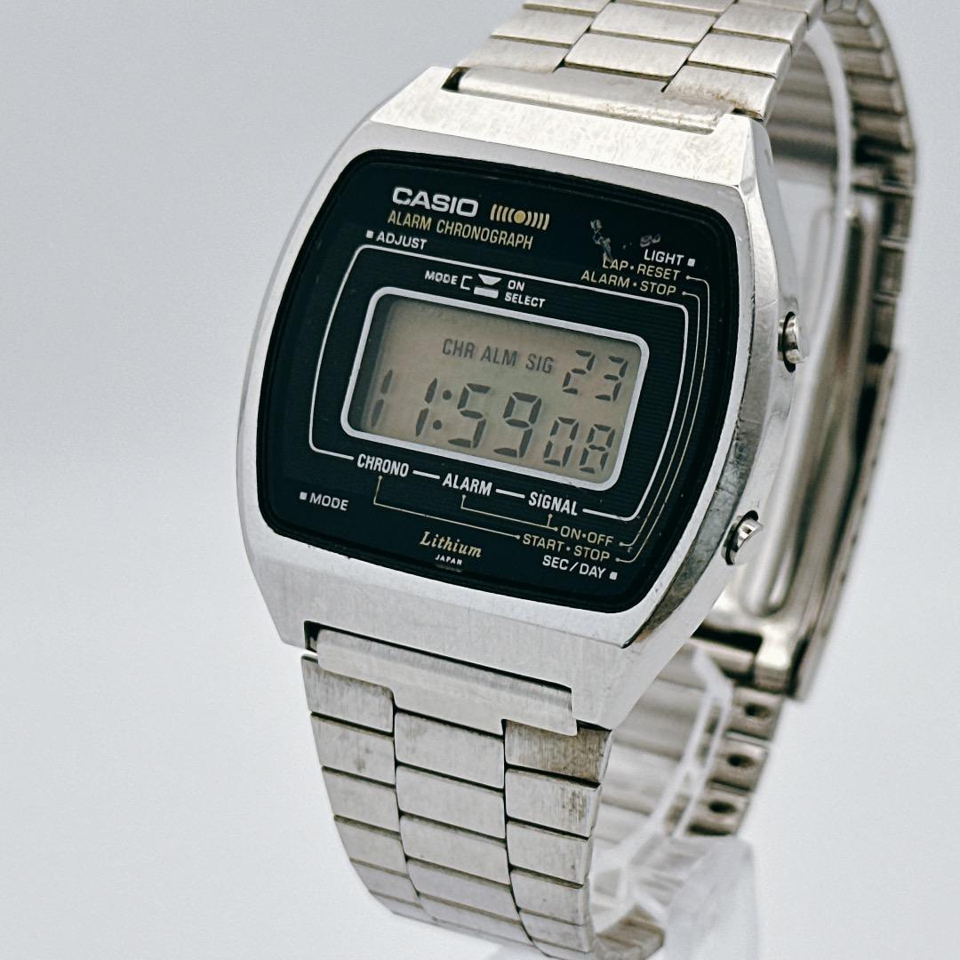 Used [Operation/Battery Replacement] CASIO Alarm Chronograph Men s Watch