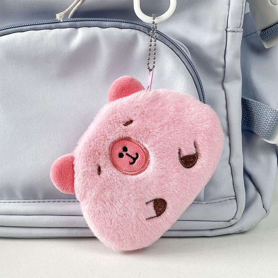Capybara Plush Coin Purse Travel Cosmetic Storage Bag Doll Red Envelope Girlfriend Data Pack Ornament Bag Pendant Couple Gifts