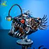 MOC Technicial Machinery Lantern Fish Model Building Block Marine Series Brick Construction Toy For Children Home Decor