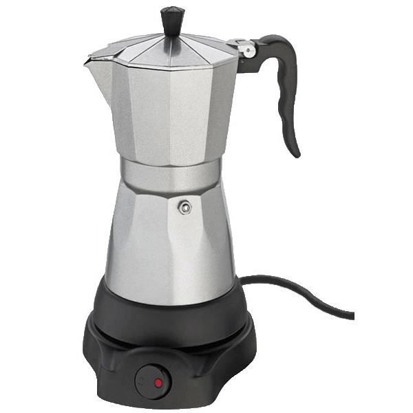Elektrische Kaffeemaschine - Cilio - Espresso 6 Tassen - 480 W - Grau - Qualitätsverarbeitung