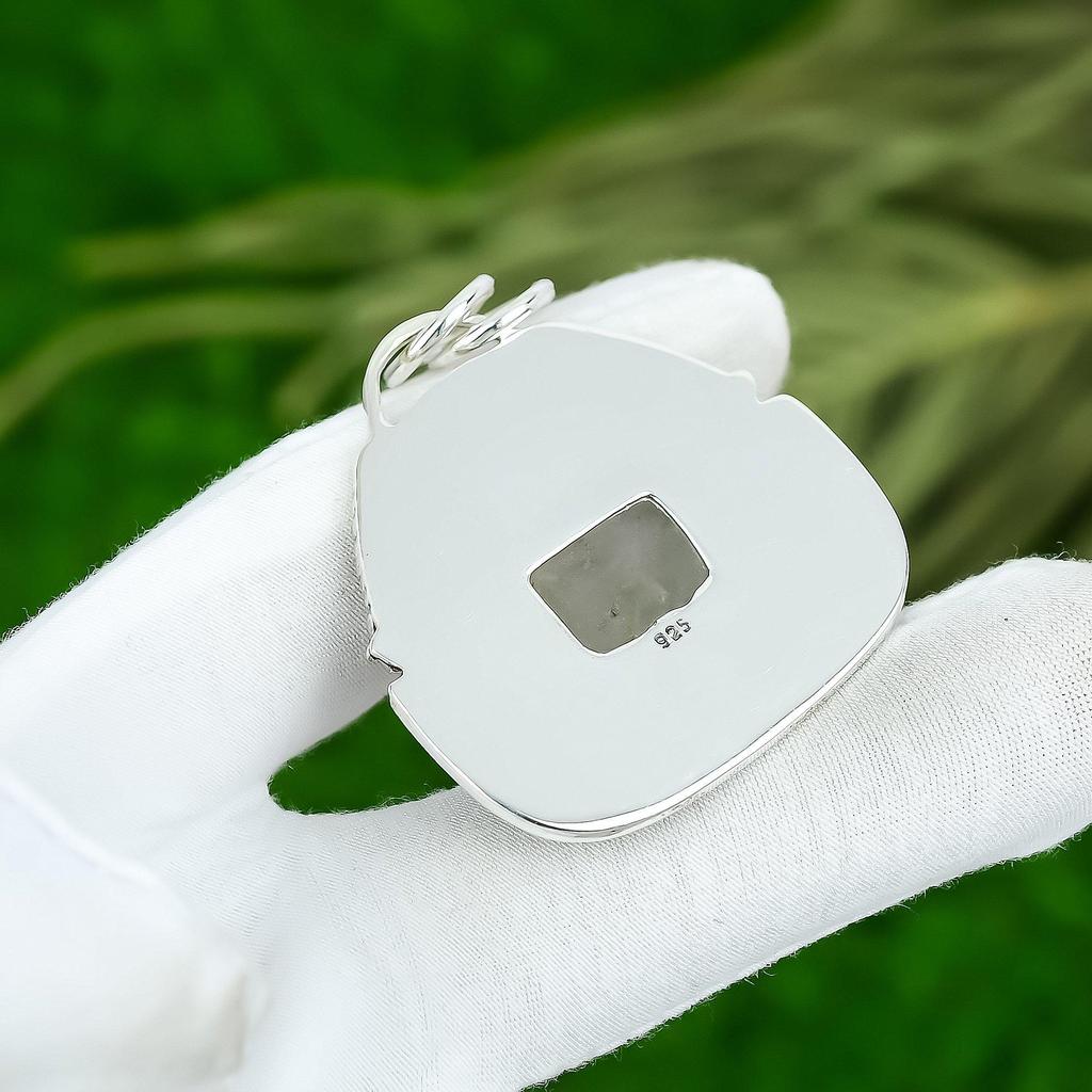 Schwestern-Tag Sale 925 Sterlingsilber Goldener Rutilstein Tochter Lünettenanhänger