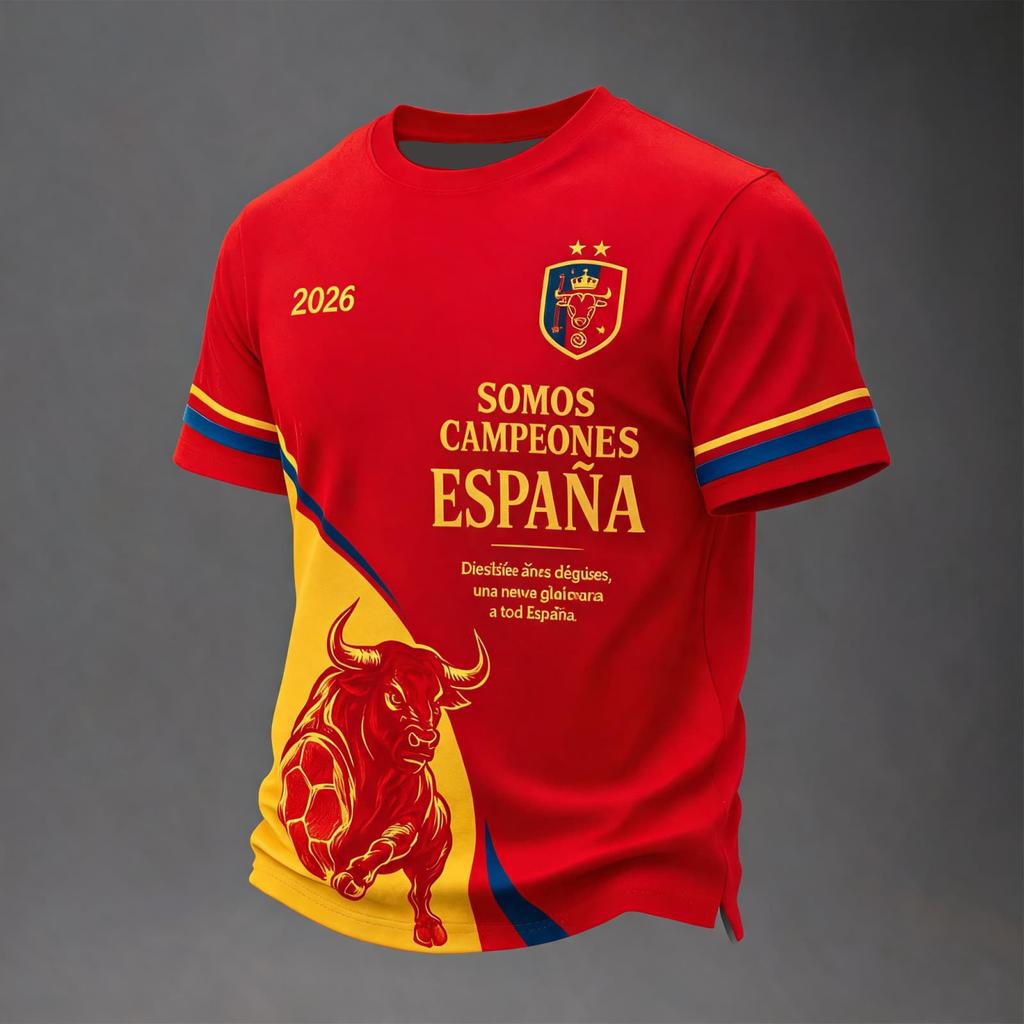 Men's Short Sleeve Soccer Fan T-Shirt for Day
