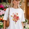 Floral Bouquet Shirt and Kids Tshirt, Unisex Botanical Flower Tee, Cottagecore Gift for Her Comfort Colors®
