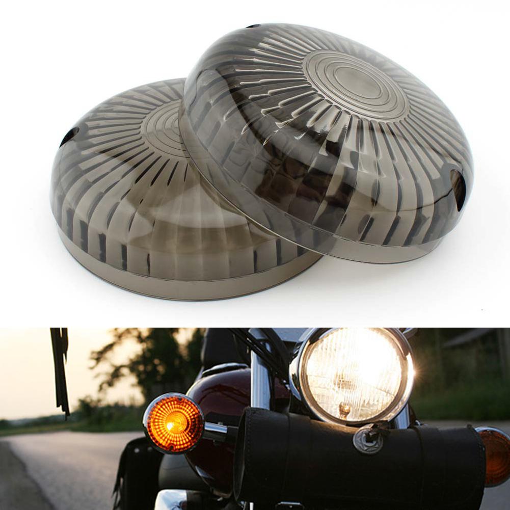 2PCS Motorcycle Smoke/Clear Turn Signal Light Cover Indicator Lens Cover For Yamaha V-Star 1100 650 Royal Star V-Max Cruisers