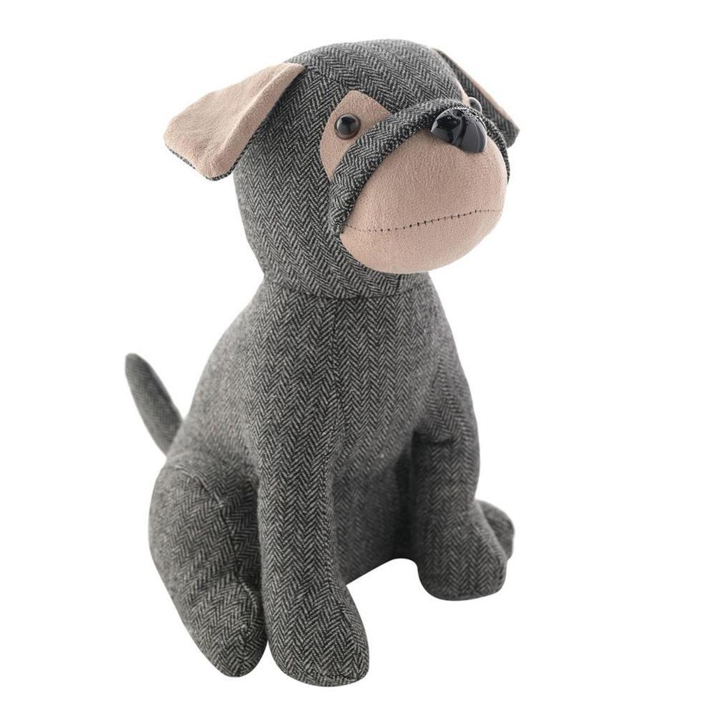 Hestia Grey Sitting Dog Doorstop