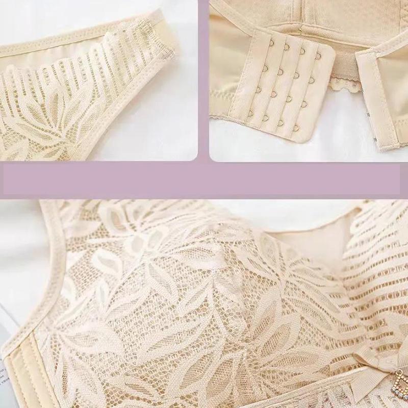 Кружевной вязаный бюстгальтер с полной чашкой — фото 8