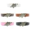 Stylish PU Leather Belt Trendy Women's Waistband with Star Buckle Decoration for Jeans Trousers Dress Decorative Sash