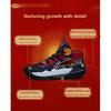 Scarpe da Basket Mid-Top Antiscivolo Resistenti all'Usura Li Ning Scarpe da Ginnastica per Bambini Blu Rosso YKBT004-7