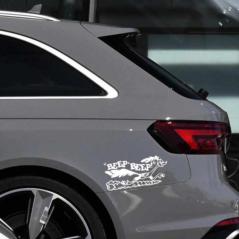 17x7.7cm Naklejka Road Runner Kreskówka Stary Szybki Samochód Ciężarówka Laptop Winyl AkcesoriaDecaAkcesoria Samochodowe