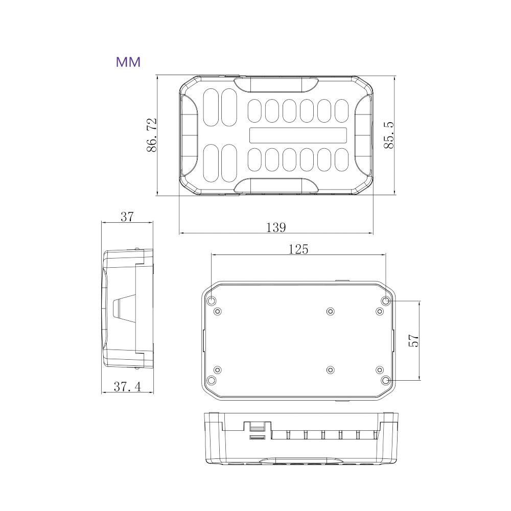 6/12 Way Blade Fuse 12-24V Car Boat Fuse Box Holder with Plastic Cover for Power Panel Board Camper RV Accessories