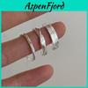 Stilvoller Koreanischer Geometrischer Mobius-Ring Für Damen Verstellbar Offener Finger Kupfer Schmuck