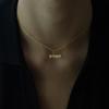 Bow Pearl Beaded Necklace for Women, 18K Gold-Plated Titanium Steel, Clavicle Chain, Simple, Ruyi-Inspired Design.