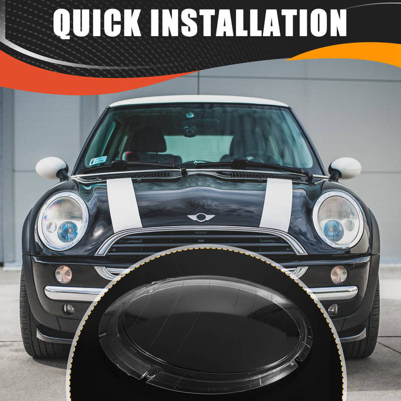 A16P-Car Headlight Shell Lamp Shade Transparent Lens Cover Headlight Cover For Mini R50 R52 2001-2006 Right