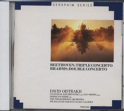 CD PHILHARMONIA ORCHESTRA, BRAHMS, BEE - Trippelkonsert för piano, violin a TOCE1542 Japan Klassisk Begagnad