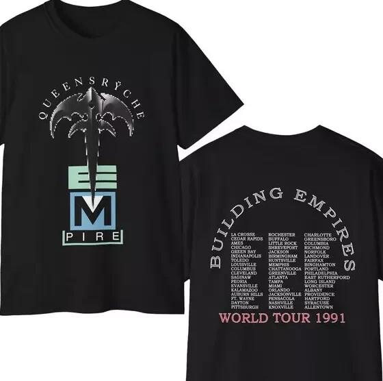 Rare Queensryche 1991 Building Empires World Tour Shirt L
