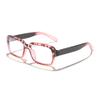 Die neue koreanische Version der rechteckigen böhmischen Blaulicht-Myopiebrille für Männer und Frauen ohne Make-up