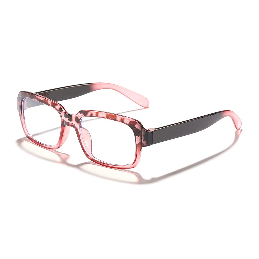 Die neue koreanische Version der rechteckigen böhmischen Blaulicht-Myopiebrille für Männer und Frauen ohne Make-up