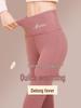 Velvet High-Waist Thermal Leggings for Women - Tummy Control, Double-Sided Brushed, Autumn Wear, Tight Fit.