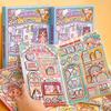 Cartoon Sticker Book Kpop Decorative Scrapbooking Stickers Cute Material Sticker Decoration